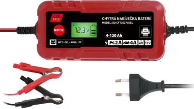 Automatická nabíječka CARFACE CFT30374KEL – 6/12 V, 4 A