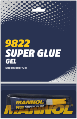 MANNOL 9822 Super Glue Gel – gelové vteřinové lepidlo, 3 g