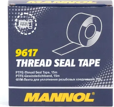 MANNOL 9617 Thread Seal Tape – PTFE těsnicí páska na závity, 19 mm × 15 m