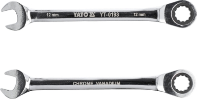 Očkoplochý ráčnový klíč YATO YT-0193 – 12 mm