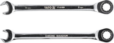Očkoplochý ráčnový klíč YATO YT-01909 – 9 mm