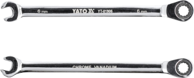 Očkoplochý ráčnový klíč YATO YT-01906 – 6 mm