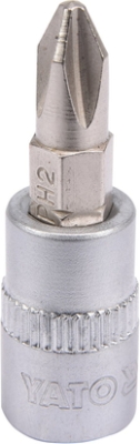 Zástrčná hlavice PH YATO YT-04412 – 1/4″, PH2, délka 37 mm