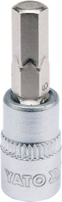 Zástrčná hlavice HEX YATO YT-04373 – 1/4″, 6 mm, délka 37 mm