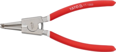 Kleště na vnější pojistné kroužky, zahnuté YATO YT-1989 – 225 mm