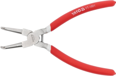 Kleště na vnitřní pojistné kroužky, zahnuté YATO YT-1991 – 225 mm