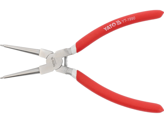 Kleště na vnitřní pojistné kroužky, přímé YATO YT-1990 – 225 mm