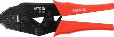 Ráčnové krimpovací kleště na neizolované konektory 0,5–6 mm² YATO YT-2300 – 220 mm