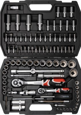 Sada nářadí gola 1/2", 1/4" YATO 94 kusů