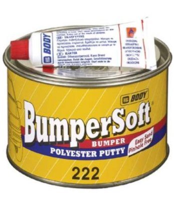 HB BODY 222 Bumpersoft - tmel na plasty, černý - 1kg