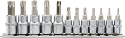 Sada zástrčných hlavic TORX TR 1/4″ a 3/8″, 12 ks YATO YT-04332