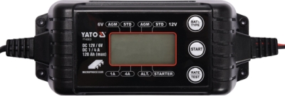 Inteligentní nabíječka 6/12 V, 1/4 A YATO YT-83033