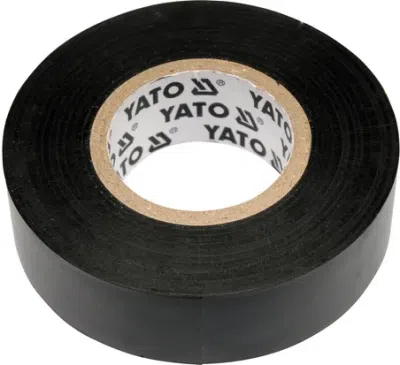 PVC izolační páska 19 mm × 20 m, černá YATO YT-8165