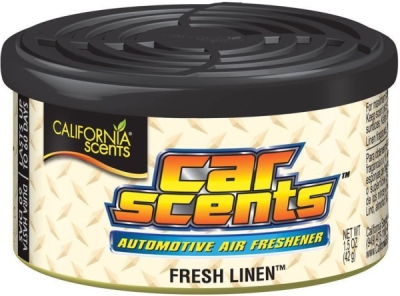 California Scents Fresh Linen – vůně do auta v plechovce, 42 g