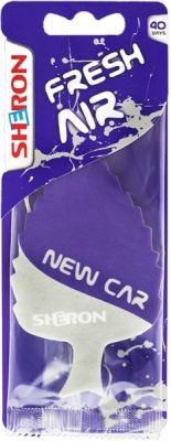 SHERON Fresh Air New Car – závěsná vůně do auta, 1 ks