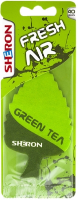 SHERON Fresh Air Green Tea – závěsná vůně do auta, 1 ks