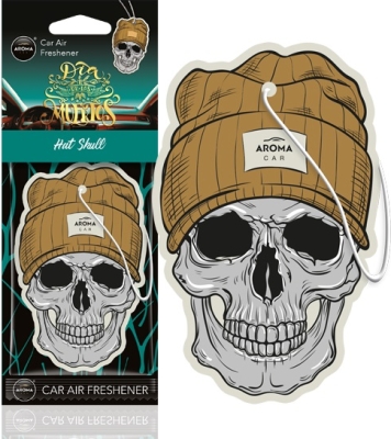 AROMA CAR Muertos Hat Skull – závěsná vůně do auta, 1 ks