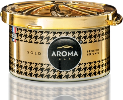 AROMA CAR Prestige Organic Gold – vůně do auta v plechovce, 1 ks