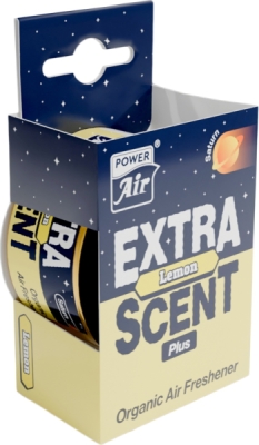 POWER AIR Extra Scent Plus Lemon – vůně do auta v plechovce, 1 ks