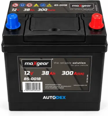 Autobaterie MAXGEAR 12 V, 38 Ah, 300 A – 85-0018