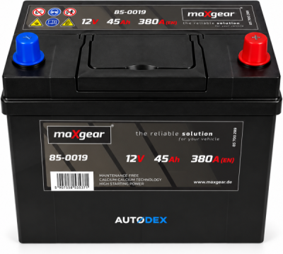 Autobaterie MAXGEAR 12 V, 45 Ah, 380 A – 85-0019