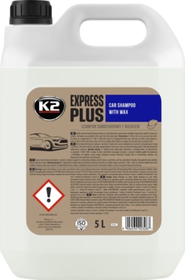 K2 EXPRESS PLUS – autošampon s voskem, 5 l