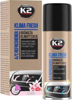 K2 KLIMA FRESH Květinová vůně – osvěžovač klimatizace, 150 ml
