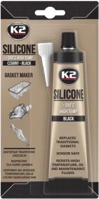 K2 – černý těsnicí silikon, 85 g