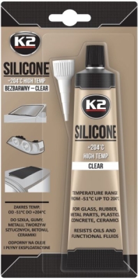 K2 – bezbarvý těsnicí silikon, 85 g