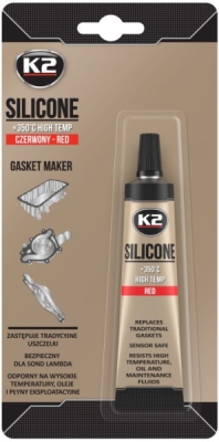 K2 – červený těsnicí silikon, 21 g, blistr