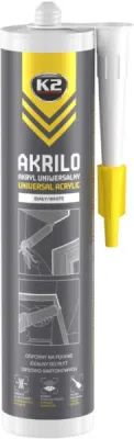 K2 AKRILO Bílý – univerzální akrylátový tmel, 300 ml
