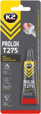 K2 PROLOK T275 – vysokopevnostní zajišťovač závitů, 6 ml