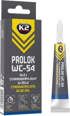 K2 PROLOK WC-54 – gelové kyanoakrylátové lepidlo, 20 g