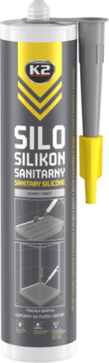 K2 SILO Šedý – sanitární silikon, 300 ml