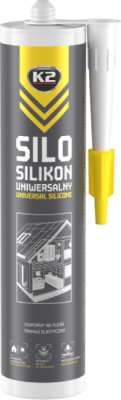 K2 SILO Bezbarvý – univerzální silikon, 300 ml