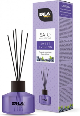 ERLA SATO Sweet Evening – bytový difuzér s vonnými tyčinkami, 50 ml