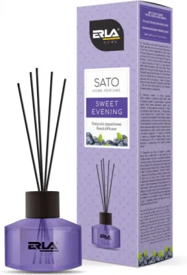 ERLA SATO Sweet Evening – bytový difuzér s vonnými tyčinkami, 50 ml