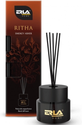 ERLA RITHA Smokey Asher – bytový difuzér s vonnými tyčinkami, 100 ml