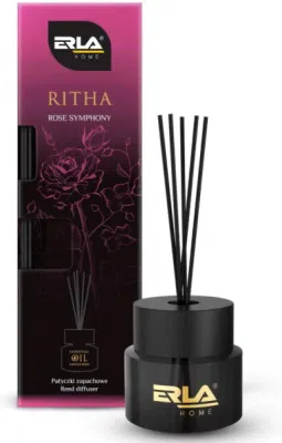 ERLA RITHA Rose Symphony – bytový difuzér s vonnými tyčinkami, 100 ml