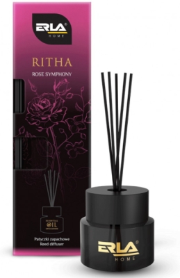 ERLA RITHA Rose Symphony – bytový difuzér s vonnými tyčinkami, 100 ml