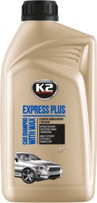 K2 EXPRESS PLUS – autošampon s karnaubským voskem, 1 l