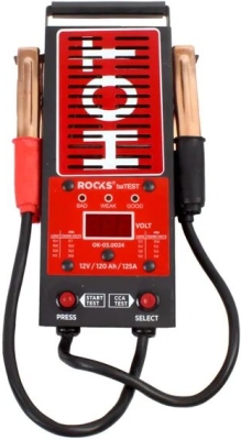 Digitální zátěžový tester baterií ROOKS OK-03.0024 – 12 V, 100 A