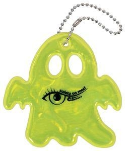 COMPASS GHOST 01599 – žlutý reflexní přívěšek, 7 × 7 cm