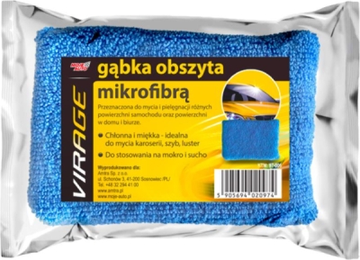 Mycí houba z mikrovlákna VIRAGE 15 × 10 × 4,5 cm – 97-006