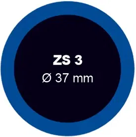 FERDUS 1.04 – Záplata ZS 3 na opravu duší - průměr 37 mm