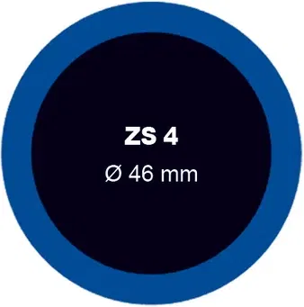 FERDUS 1.05 – Záplata ZS 4 na opravu duší - průměr 46 mm, balení 50 ks