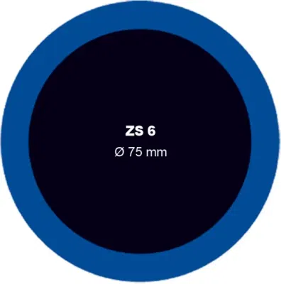 FERDUS 1.07 – Záplata ZS 6 na opravu duší - průměr 75 mm
