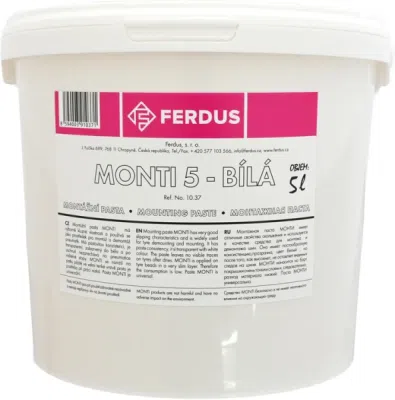 FERDUS 10.37 – Montážní pasta MONTI 5l white