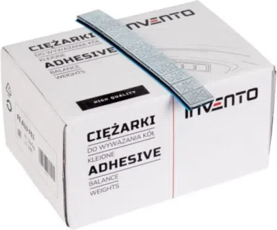 TIP TOPOL TPALU-FE1 – samolepicí ocelové závaží 12 × 5 g, stříbrné, 100 pásků