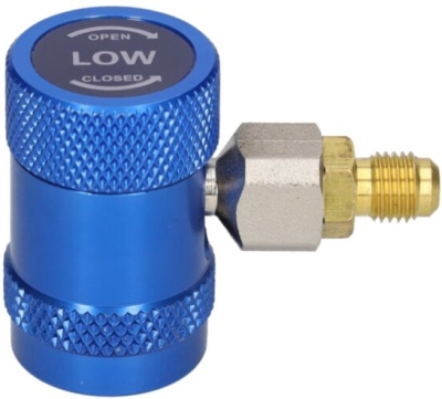 TIP TOPOL – servisní rychlospojka LP pro R134a, M14 × 1,5